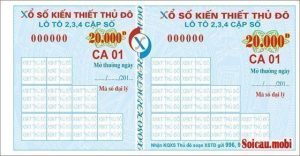 Cách tính tiền ăn lô, trúng đề công ty xổ số kiến thiết thủ đô